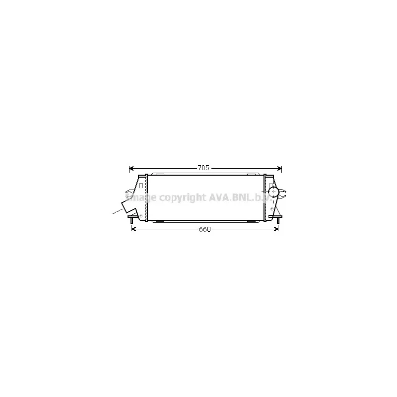 Intercooler, échangeur AVA QUALITY COOLING RTA4456