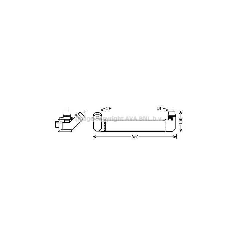 Intercooler, échangeur AVA QUALITY COOLING RTA4461