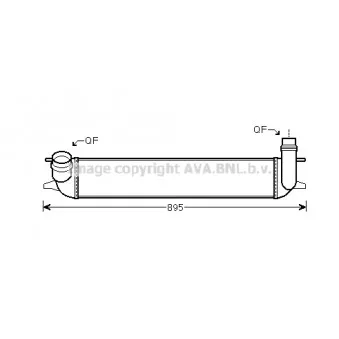 Intercooler, échangeur AVA QUALITY COOLING RTA4462