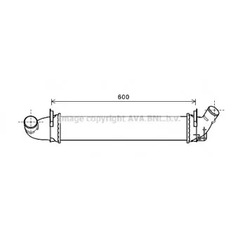 Intercooler, échangeur AVA QUALITY COOLING RTA4496