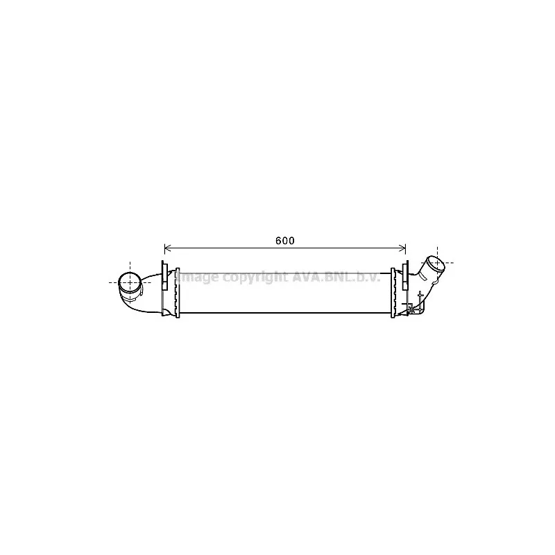 Intercooler, échangeur AVA QUALITY COOLING RTA4496