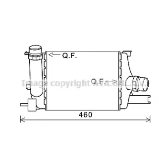 Intercooler, échangeur AVA QUALITY COOLING RTA4602