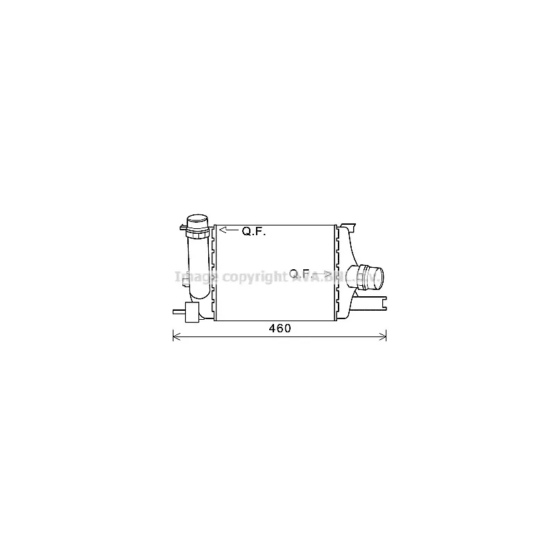 Intercooler, échangeur AVA QUALITY COOLING RTA4602