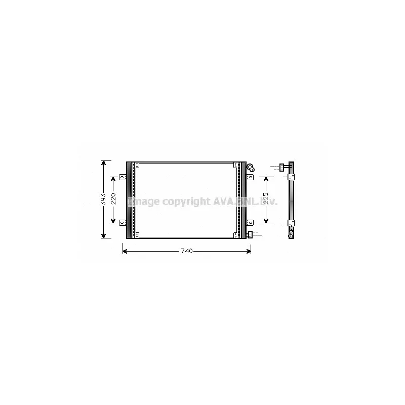 Condenseur, climatisation AVA QUALITY COOLING RTA5234