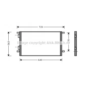 Condenseur, climatisation AVA QUALITY COOLING RTA5253