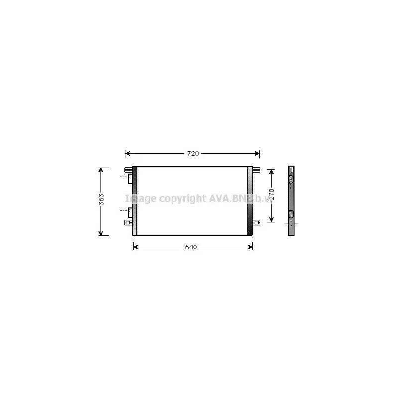 Condenseur, climatisation AVA QUALITY COOLING RTA5253