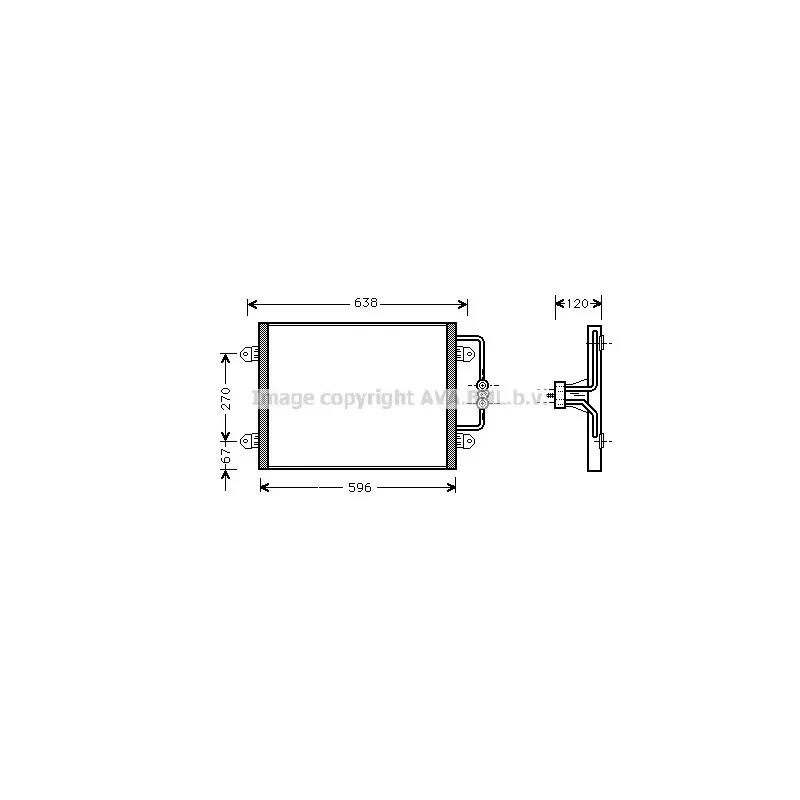 Condenseur, climatisation AVA QUALITY COOLING RTA5256