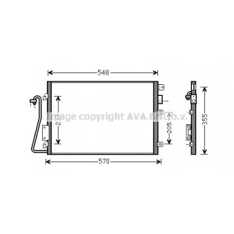 Condenseur, climatisation AVA QUALITY COOLING RTA5275