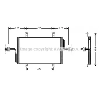 Condenseur, climatisation AVA QUALITY COOLING RTA5279
