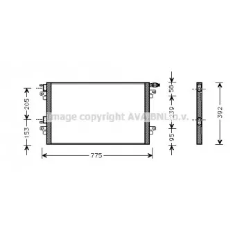 Condenseur, climatisation AVA QUALITY COOLING RTA5280