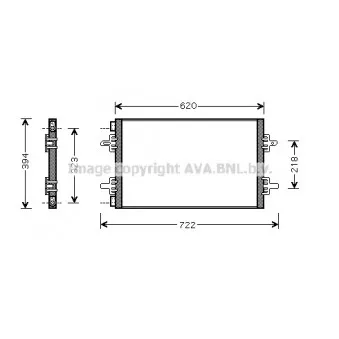 Condenseur, climatisation AVA QUALITY COOLING RTA5294