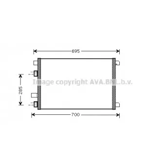 Condenseur, climatisation AVA QUALITY COOLING RTA5305