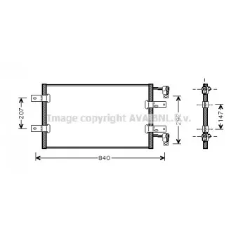 Condenseur, climatisation AVA QUALITY COOLING RTA5314