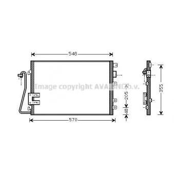 Condenseur, climatisation AVA QUALITY COOLING RTA5340D
