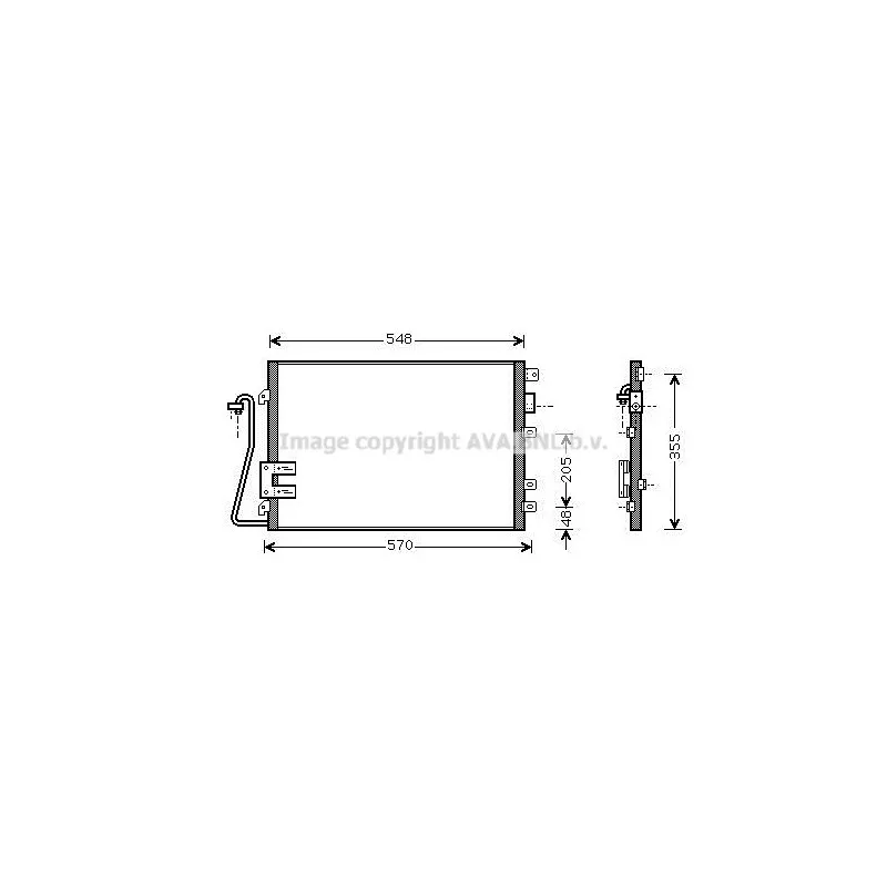 Condenseur, climatisation AVA QUALITY COOLING RTA5340D
