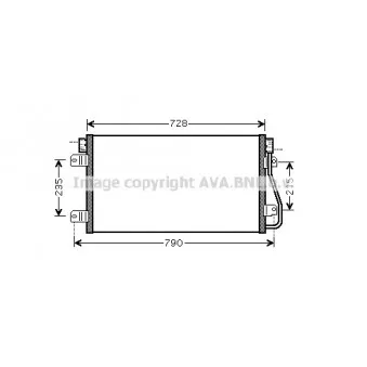 Condenseur, climatisation AVA QUALITY COOLING RTA5348