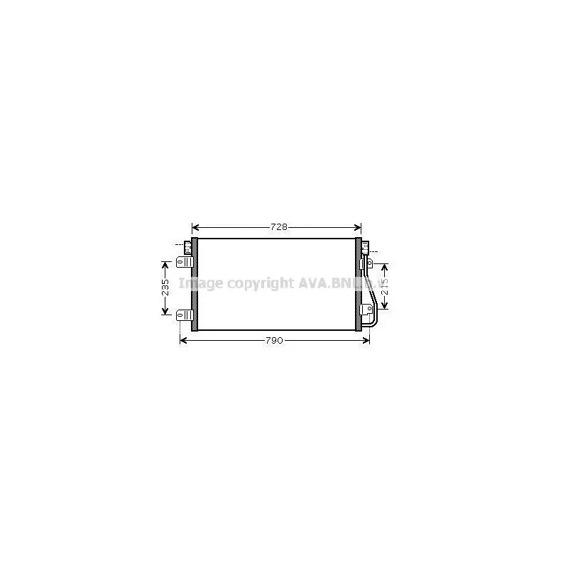 Condenseur, climatisation AVA QUALITY COOLING RTA5348D