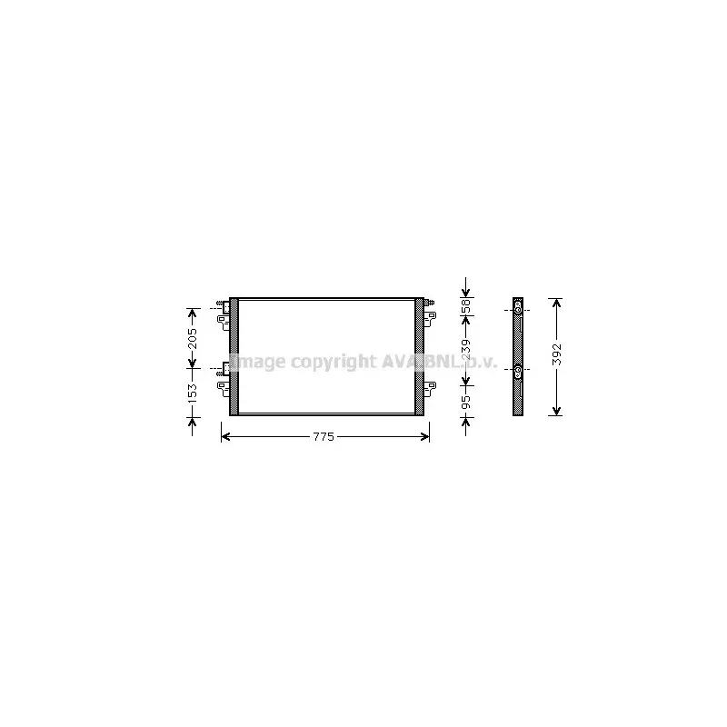 Condenseur, climatisation AVA QUALITY COOLING RTA5366