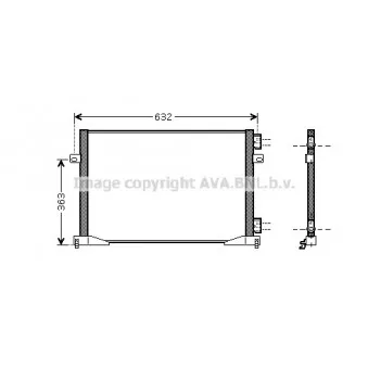 Condenseur, climatisation AVA QUALITY COOLING RTA5391