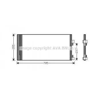 Condenseur, climatisation AVA QUALITY COOLING RTA5430D