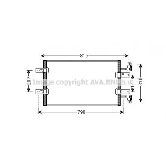 Condenseur, climatisation AVA QUALITY COOLING RTA5451