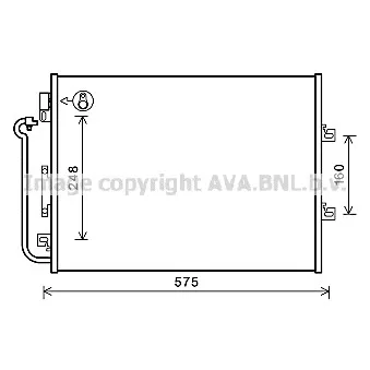 Condenseur, climatisation AVA QUALITY COOLING RTA5454