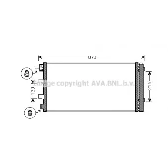 Condenseur, climatisation AVA QUALITY COOLING RTA5475D