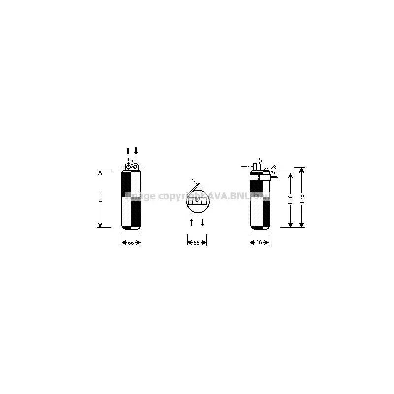 Filtre déshydratant, climatisation AVA QUALITY COOLING RTD019