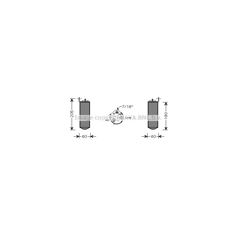 Filtre déshydratant, climatisation AVA QUALITY COOLING RTD036