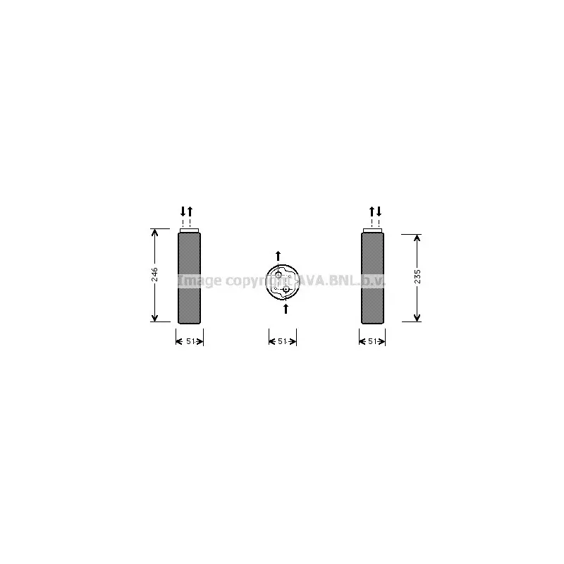 Filtre déshydratant, climatisation AVA QUALITY COOLING RTD094
