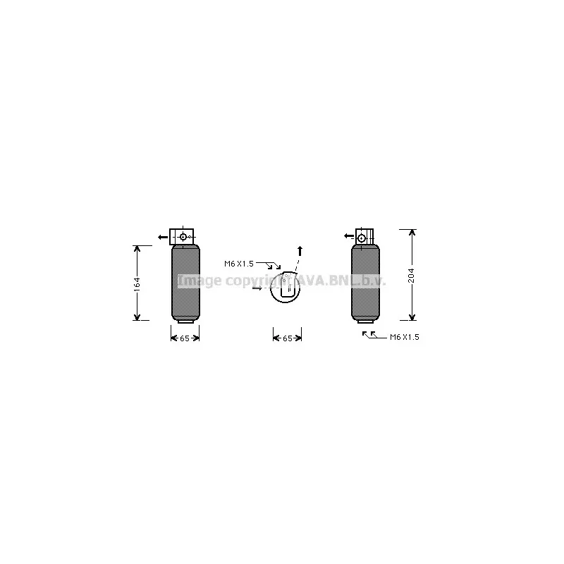 Filtre déshydratant, climatisation AVA QUALITY COOLING RTD252