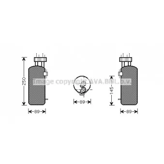 Filtre déshydratant, climatisation AVA QUALITY COOLING RTD330