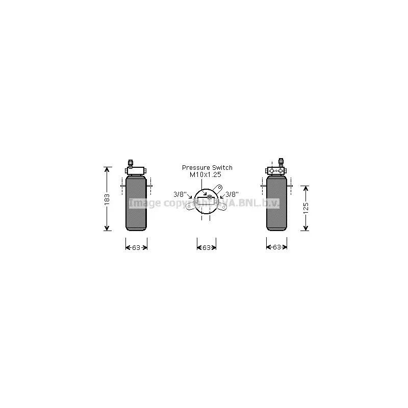 Filtre déshydratant, climatisation AVA QUALITY COOLING RTD337