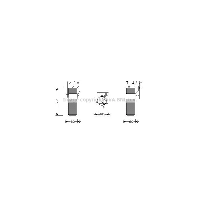 Filtre déshydratant, climatisation AVA QUALITY COOLING RTD355
