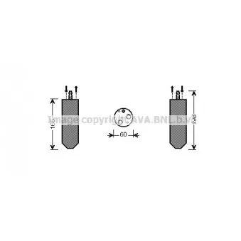 Filtre déshydratant, climatisation AVA QUALITY COOLING RTD364