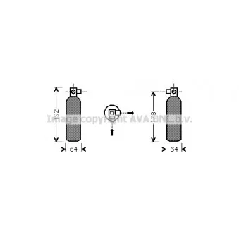 Filtre déshydratant, climatisation AVA QUALITY COOLING RTD370