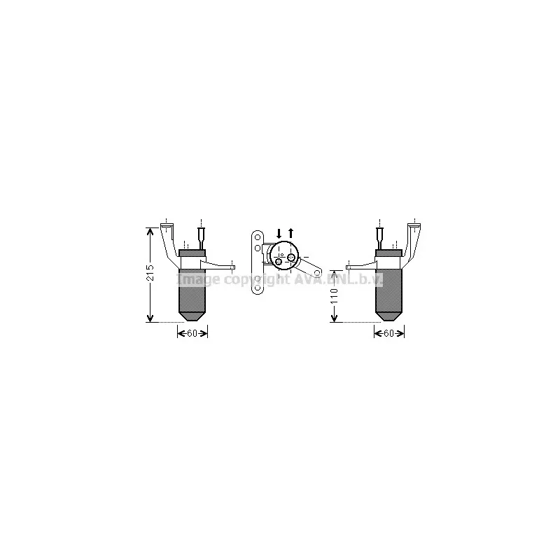Filtre déshydratant, climatisation AVA QUALITY COOLING RTD428