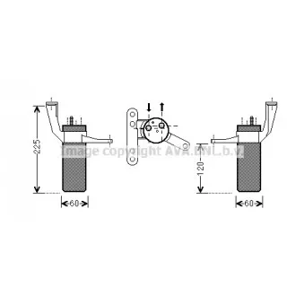 Filtre déshydratant, climatisation AVA QUALITY COOLING RTD442