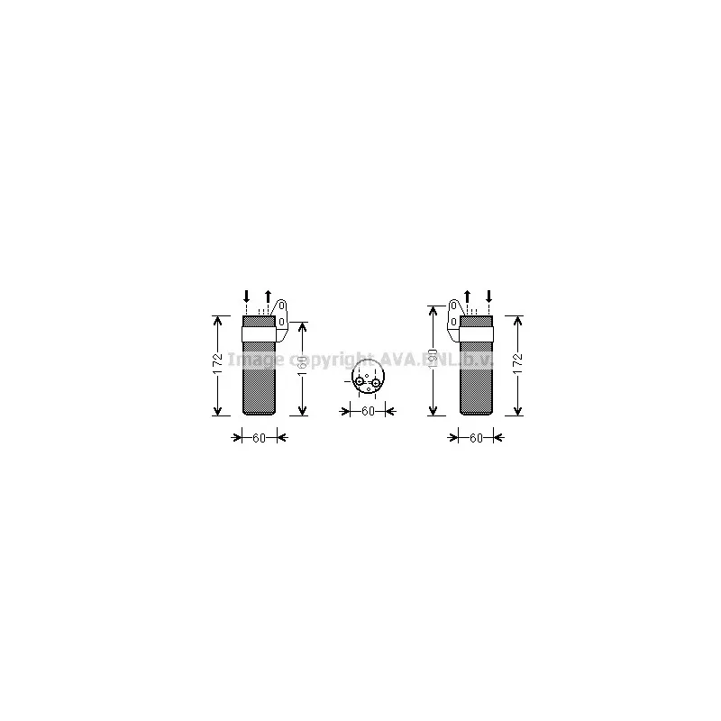 Filtre déshydratant, climatisation AVA QUALITY COOLING RTD450