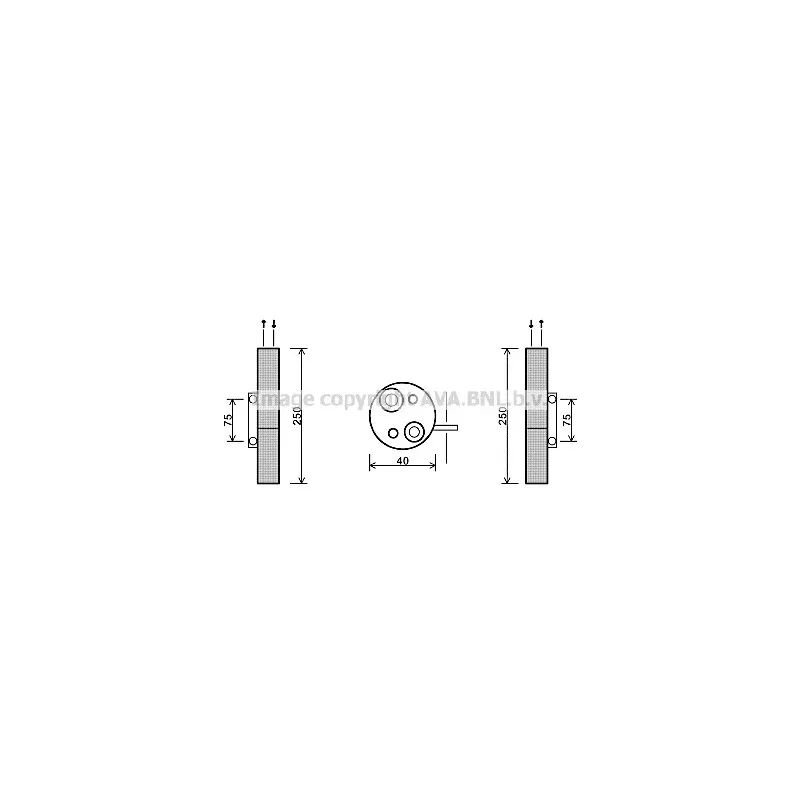 Filtre déshydratant, climatisation AVA QUALITY COOLING RTD455