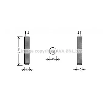 Filtre déshydratant, climatisation AVA QUALITY COOLING RTD493