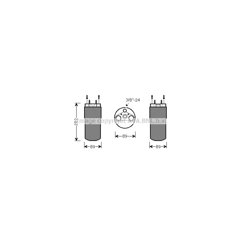 Filtre déshydratant, climatisation AVA QUALITY COOLING RTD555