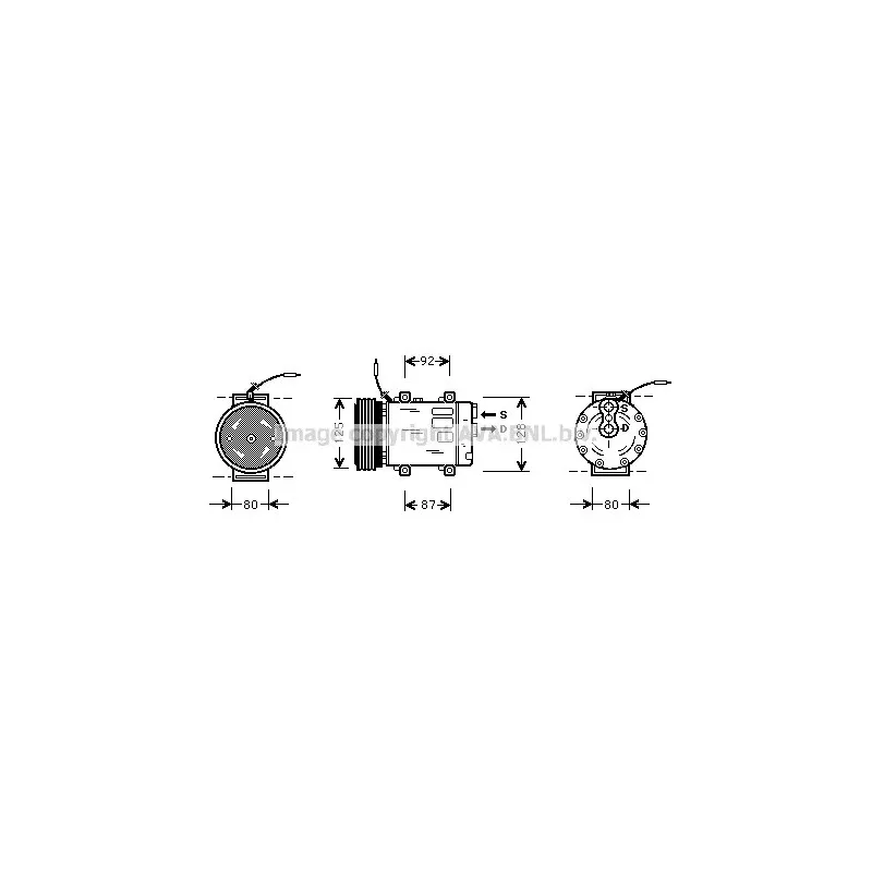 Compresseur, climatisation AVA QUALITY COOLING RTK067