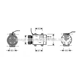 Compresseur, climatisation AVA QUALITY COOLING RTK286