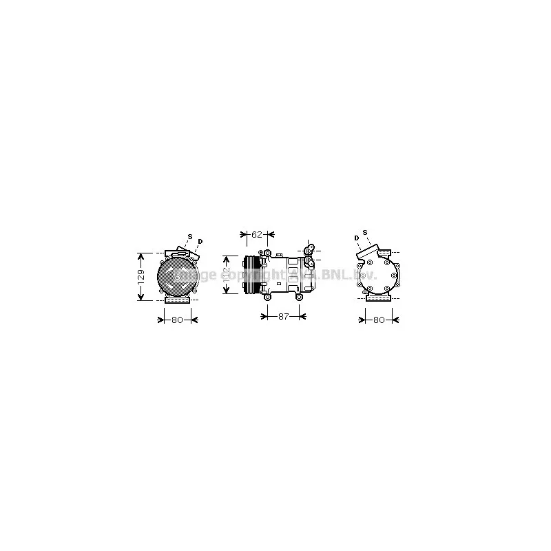 Compresseur, climatisation AVA QUALITY COOLING RTK331