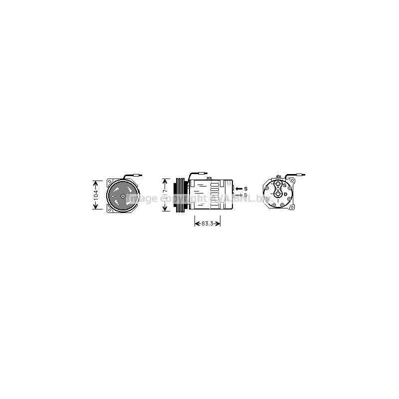 Compresseur, climatisation AVA QUALITY COOLING RTK403