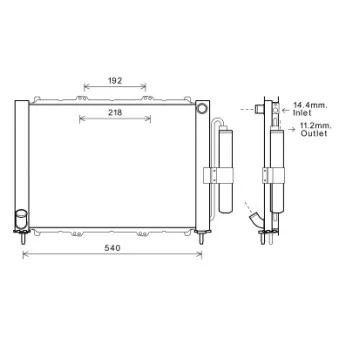 Module de refroidissement AVA QUALITY COOLING RTM497
