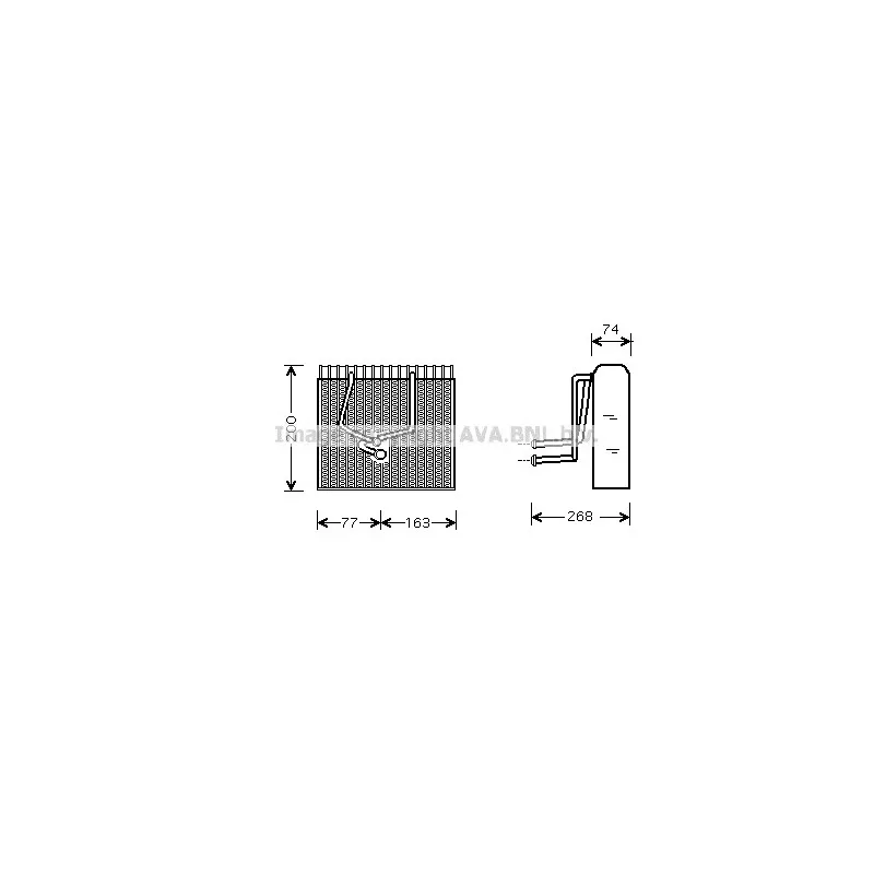 Evaporateur climatisation AVA QUALITY COOLING RTV173