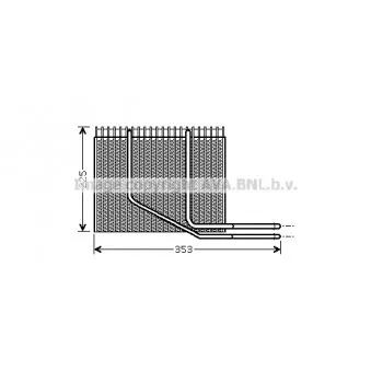 Evaporateur climatisation AVA QUALITY COOLING RTV353