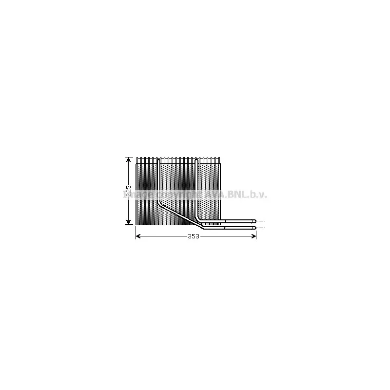 Evaporateur climatisation AVA QUALITY COOLING RTV353